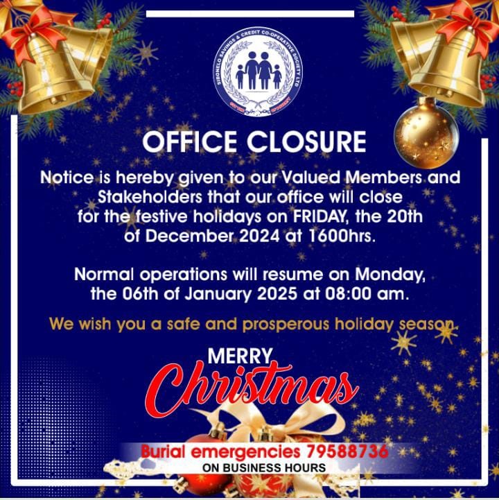 Office Closure for 2024 Holidays